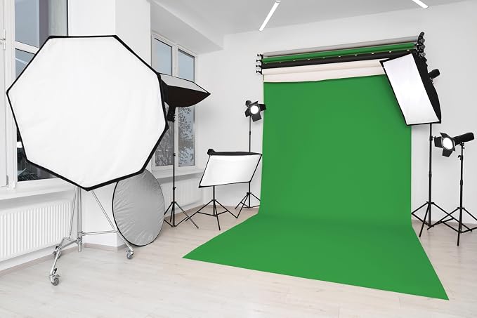 Denny Mfg Seamless Paper Backdrop for Photoshoot, Green Screen, 53in x 36ft | Backdrop Roll, Matte Finish for Portraits, Product Photos and Video Shoots, Includes Free Roll Gaffer Tape (2 in x 13 ft) - Image 7