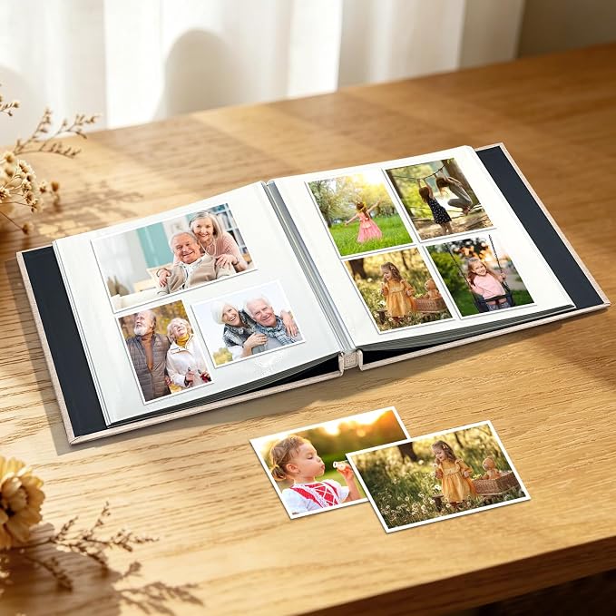 Large Photo Album Self Adhesive Scrapbook Album for 4x6 5x7 8x10 Pictures DIY Photo Book as Scrapbooking Supplies Kits, Birthday Gifts for Women Mom Wedding Baby Family Travel - Image 2