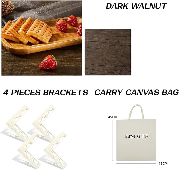 5PCS Photo Backdrop Boards with Carry Bag,16x16Inch Marble Cement Wooden Photography Background Flat Lay Props for Food, Product, Jewelry, EOAJAFOU - Image 4
