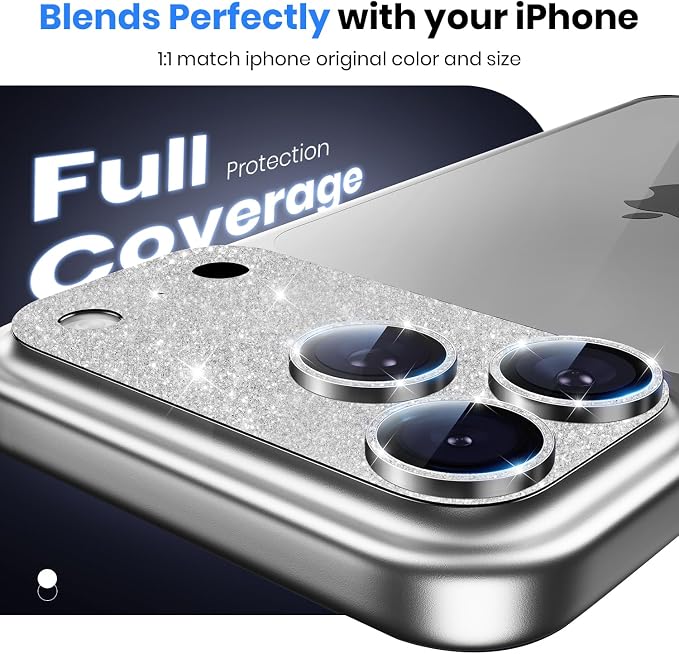 Hoerrye for iPhone 17 Pro Max Camera Lens Protector - 12FT Shatterproof | Military Grade Protection, Strong Adsorption, 9H+ Tempered Glass Camera Screen, Full Protective Cover, Case Friendly - Image 3
