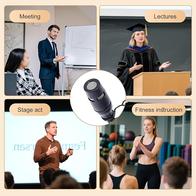 Lavalier Microphone, Cardioid Condenser Clip On Microphone, Lapel Microphone Compatible with Shure Microphone Wireless System, Mini 4 Pin XLR Plug, Ideal for Lectures, Theater, Actors - Image 7