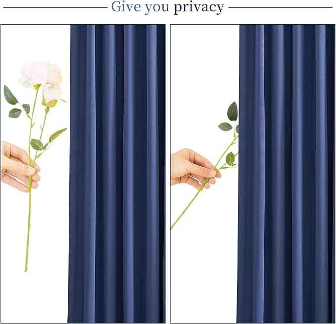 10x10 Navy Blue Backdrop Curtain for Parties Wrinkle Free Photo Curtains Backdrop Drapes Fabric Decoration for Wedding Birthday Party Baby Shower 5ft x 10ft,2 Panels - Image 7