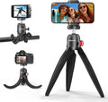 UBeesize Flexible Tripod for iPhone and Samsung with Remote and Phone Holder, Ideal for Video Recording, Vlogging, and Selfies, Compatible with Canon and Sony Cameras by UBeesize