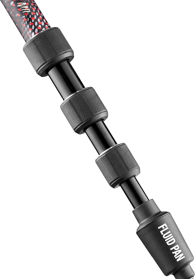Manfrotto Element MII Video Kit Aluminium Fluid Monopod with Video Head, Slim and Lightweight, Loads up to 4kg, Foldable Fluid Base, 4 Sections, Twist Locks, for mirrorless and DSLR Cameras - Image 8