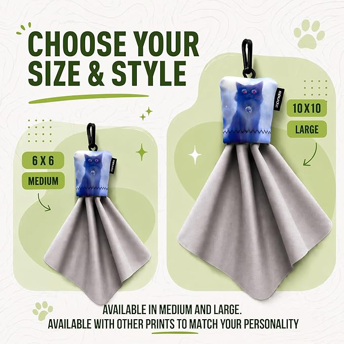 Classic Microfiber Lens Cleaner – Clip-On Pouch, Washable – for Binoculars, Scopes, Glasses, Screens | Classic | Stealth Shadow, 6 x 6 Inch - Image 3