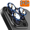 TOCOL for iPhone 16 Pro Max Camera Lens Protector/iPhone 16 Pro Camera Lens Protector Tempered Glass HD Individual Scratch Resistant Cover Accessories Case Friendly 2 Pack（Dark Blue） by TOCOL