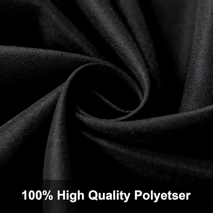 Joccun 8X10FT Black Backdrop Background for Photography,Polyester Backdrop Curtain Background Screen for Photography,Photoshoot,Video Recording,Studio(8X10ft,Black) - Image 3