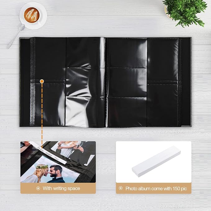 potricher Photo Album 4x6 Pictures, 1000 Pockets, Linen Cover, Pink | Linen Cover, Front Window, Large Capacity 4x6 Picture Albums, Photo Book for Family, Wedding, Anniversary, Baby, Keepsake - Image 5