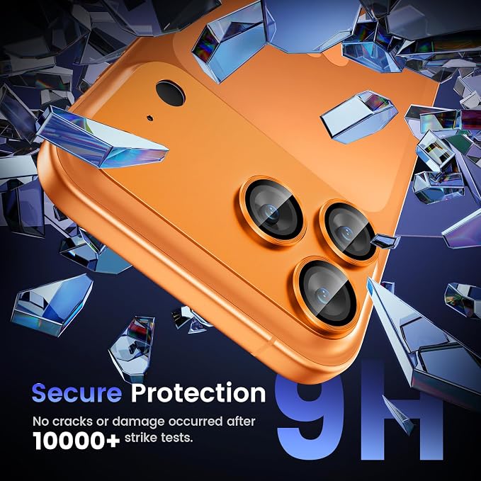 Tensea for iPhone 17 Pro Camera Lens Protector | Metal Aluminum Alloy Tempered Glass Cover Camera Screen Protector Accessories, Case Friendly - Image 5