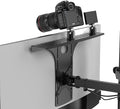 HumanCentric DSLR Monitor Mount Large, Desk Camera, Webcam & Mic Shelf | For Monitor VESA Arm, Replace Clamp Tripods, 100x100mm Patterns, Aluminum, Hardware Included, Light Mounting by HumanCentric