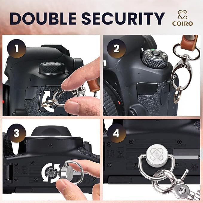 Dual Camera Harness Leather Camera Strap DSLR/SLR, All-Day Comfort - Image 4