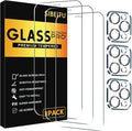 SIBEITU 3+3 Pack Screen Protector + Camera Lens Protector for iPhone 12 Pro | 6.1 Inch HD 9H Hardness Tempered Glass Film, Scratch Resistant, Sensor Protection, Case Friendly, High Response, Bubble Free by SIBEITU