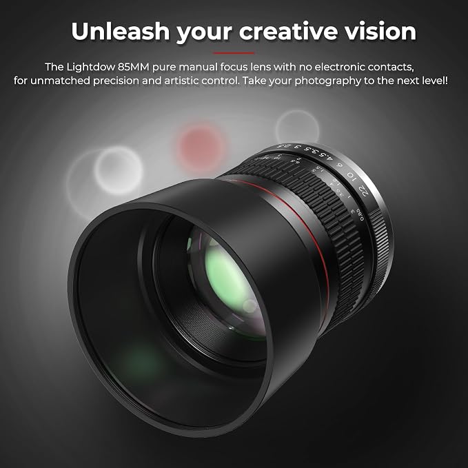 EF 85mm f1.8 Portrait Lens - MF for Canon EOS Rebel T8i/T7i/T7/T6i/T5/T3i/T3/T2i/XSi/XS/SL3/SL2/T100/90D/80D/70D/50D/5D Mark IV/6D II/7D II/1D X III II-Manual Focus DSLR Cameras Lenses(EF/EF-S Mount) - Image 4