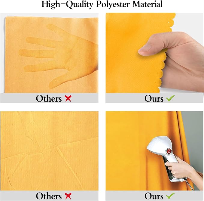 Yellow Photography Backdrop for Photoshoot, Fabric 8x10ft | Polyester Studio Photo Backgrounds, Non Reflective, Easy to Hang, for Portrait Shoot, Product, Party Decor, Video Creation - Image 6