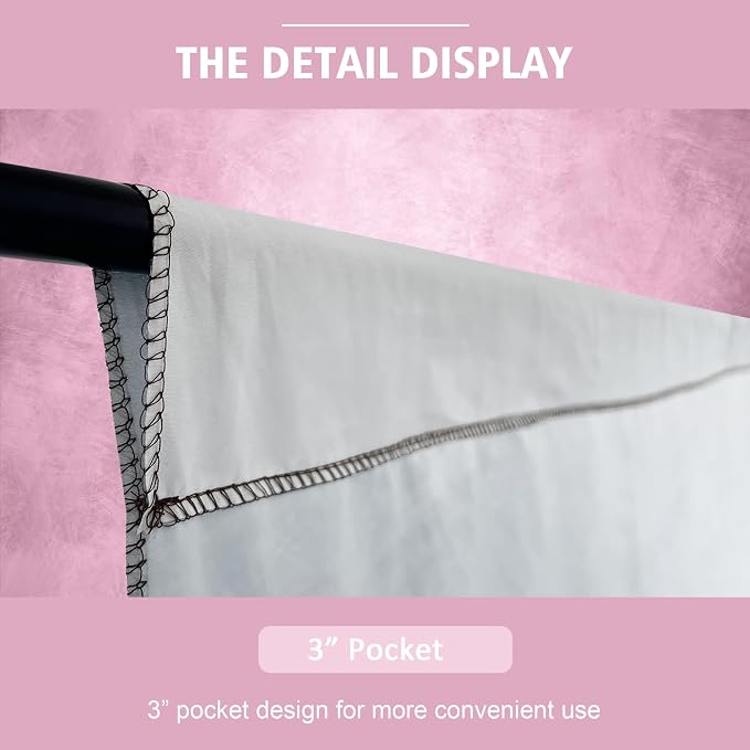 Abstract Photography Backdrop for Photoshoot 8x10ft,Light Pink,No Stand | Professional,Polyester Fabric,Roller Pocket on Top,Vintage Portrait Photo Props Booth Background,Photoshoot Studio - Image 6
