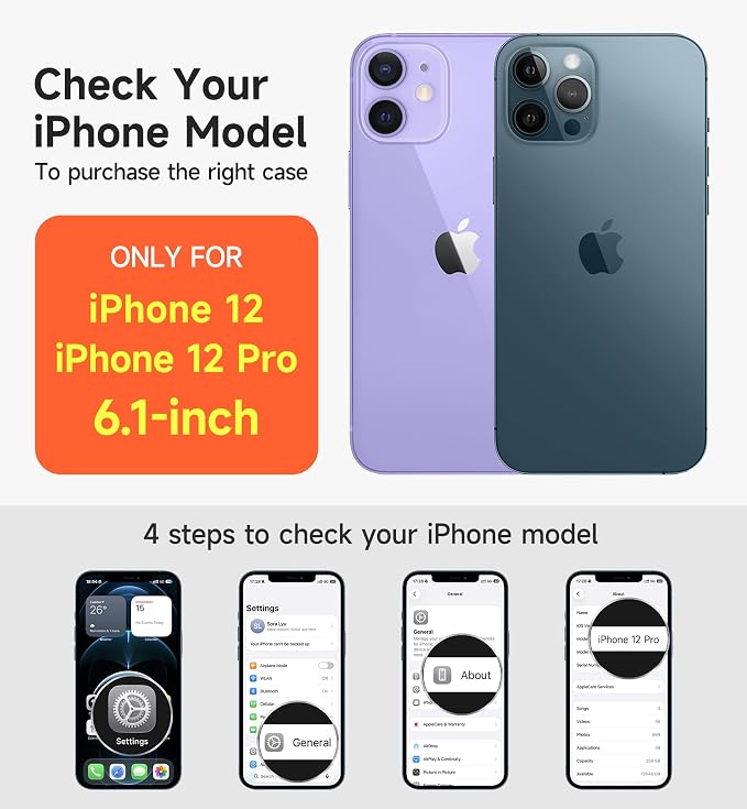SURITCH for iPhone 12/12 Pro Case with Magnetic Camera Slide Cover and Adjustable Kickstand, Compatible with MagSafe, Shockproof Bumper Case Slim Protective Cover for iPhone 12/12 Pro 6.1 Inch, Blue - Image 2