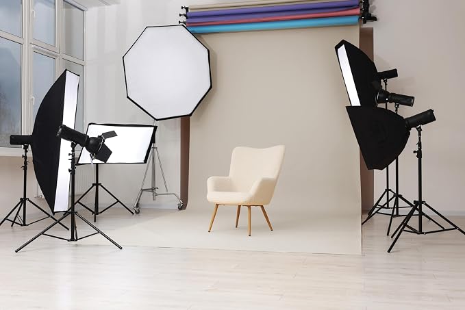 Denny Mfg Seamless Paper Backdrop for Photoshoot, Ash Grey, 86 in x 36 ft | Photoshoot backdrop, Matte Finish for Portraits, Product Photos and Video Shoots, with Free Roll Gaffer Tape (2 in x 13 ft) - Image 8