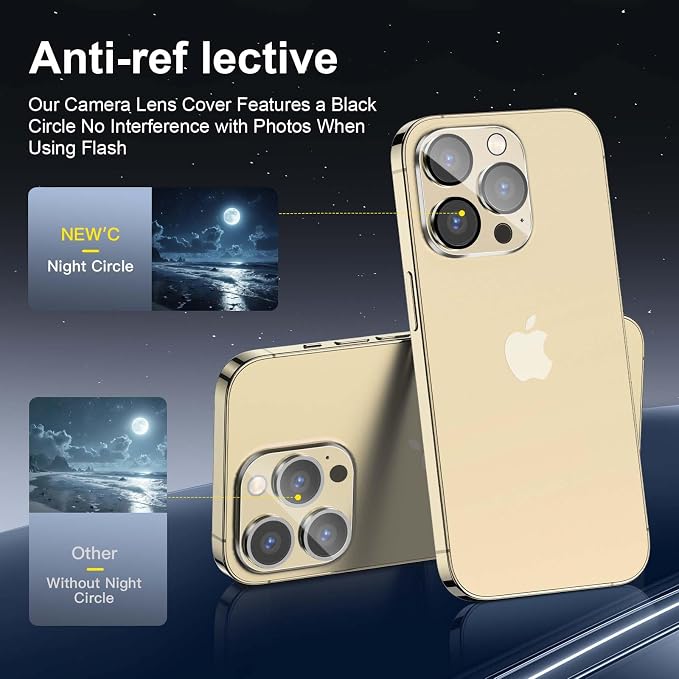NEW'C 3x Privacy for iPhone 14 Pro Max Screen Protector (6.7 inches)+ 3x Camera Lens Protector, Sensor Protection, Tempered Glass Film + Dust Plug - Enhanced Privacy Angle of 28 Degrees - Image 5