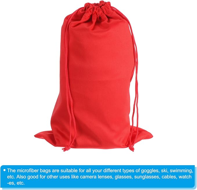 PATIKIL Ski Goggle Bag Microfiber Snow Goggles Case Soft Storage Sleeve Drawstring Pouch - Image 4