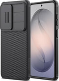 Nillkin for Samsung Galaxy S25 Case with Camera Cover, [Lens Protection] Mil-Grade Shockproof Protective Bumper Hard Cover Slim Phone Case for Galaxy S25 Cases 6.2'' Black by Nillkin