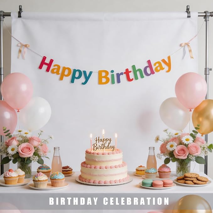 White Photo Backdrop for Photoshoot Background Photography 8x10ft | Polyester, Portrait Product Professional Fashion Shoot, Festival Celebrations - Image 2