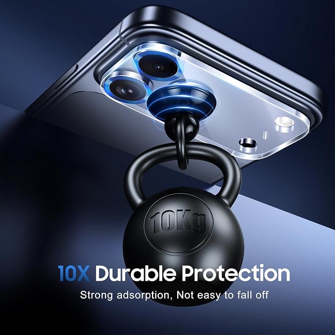 UniqueMe 3 Pack for iPhone 17 Pro Camera Lens Protector - Dark Blue | Drop Protection, Case Friendly, 9H Tempered Glass, Camera Cover Screen, Update New Version - Image 2