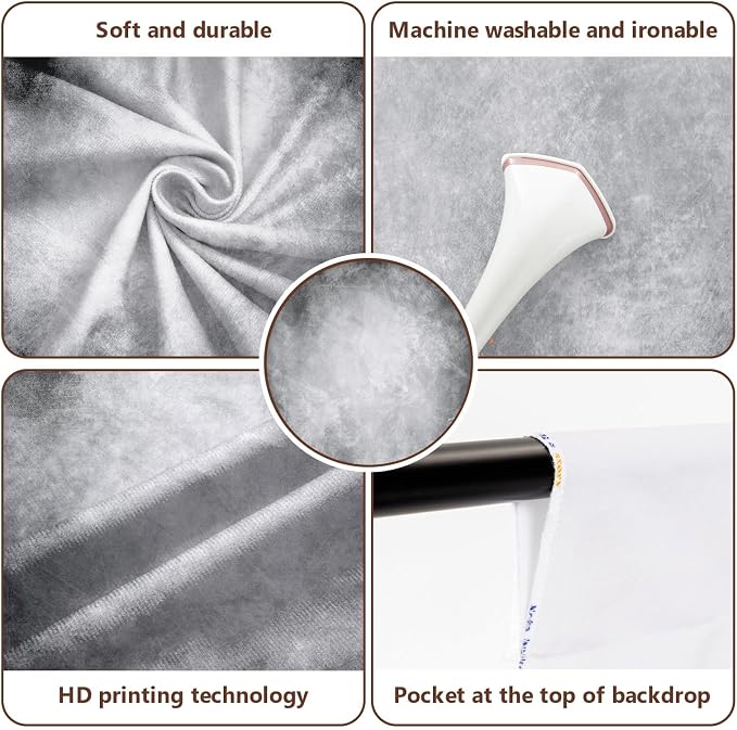 Kate Orange Photography Backdrops Abstract Photo Backdrop Poratrait Background for Photoshoot, 10x20ft - Image 5