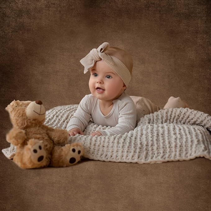 Brown Photography Backdrops for Photoshoot, Abstract Fabric 10x10ft | Vintage Studio Photo Backgrounds, Non Reflective, Easy to Use, for Portrait, Headshot, Product - Image 2