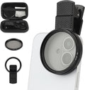 52mm Clip-On CPL Phone Camera Lens Filter, Polarizer Circular Filter, Ultra Slim Multi- Coated CPL Filter Compatible with iPhone 17/16/15/14/13 Samsung by Unknown