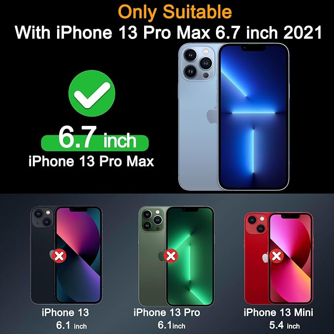 Milomdoi Screen Protector for iPhone 13 Pro,Tempered Glass | 3+3 Pack, 9H+ Hardness, Camera Lens Protector, Military Grade Shatterproof, Easy Installation, No Bubbles, Case Friendly - Image 2