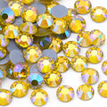 Jollin Hotfix Rhinestones Flatback Crystal Gems 2.4mm SS8, Lemon AB | 2880pcs Hot Fix Crystals Glass Rhinestones for Bedazzling, Crafting, Clothes, Shoes & Accessories DIY Decoration by Jollin
