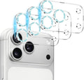 Dengduoduo 3 Pack Camera Lens Protector for iPhone 17 Pro Max, Tempered Glass, Ultra HD, 9H Hardness, Anti-Scratch, Case Friendly [No Affect on Night Shots], Glitter Blue by Dengduoduo