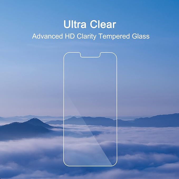 Ailun Screen Protector for iPhone 14 Plus/iPhone 13 Pro Max, 3 Pack | 6.7 Inch, Case Friendly, Tempered Glass - Image 6