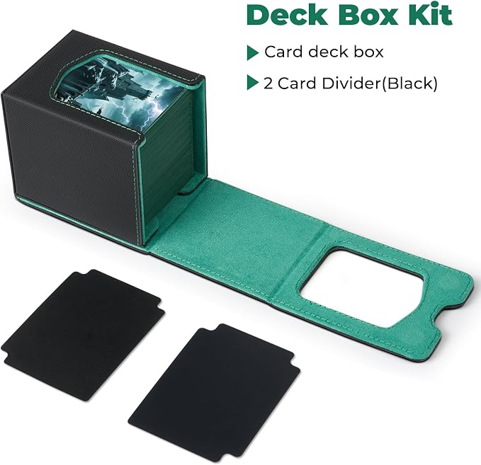Fabmaker 6 Pack Deck Box Compatible with MTG Commander,Comman-der Deck Box | Magnetic Trading Card Storage Box with Commander, Fits 100 Double-Sleeved Cards, Card Box Compatible with Magic the Gathering - Image 6
