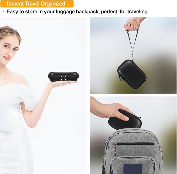 Elonbo Camera Carrying Case for KODAK Step Instant Smartphone Photo Printer | KODAK Step Portable Mini Color Wireless Mobile Printer Hard Travel Bag, Instant Color Picture Printer Storage Holder, Black - Image 6