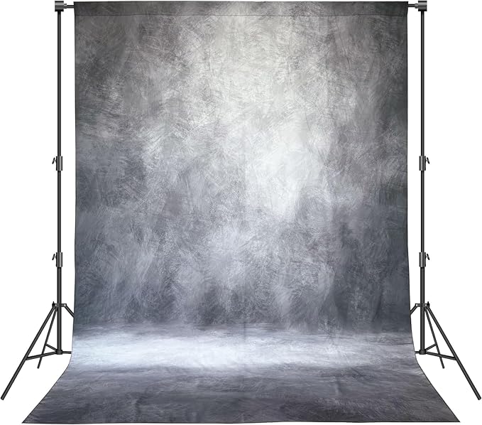 Abstract Photography Backdrop for Photoshoot 6x8ft,Grey,No Stand | Professional,Polyester Fabric,Roller Pocket on Top,Vintage Portrait Photo Props Booth Background,Photoshoot Studio by Haboke