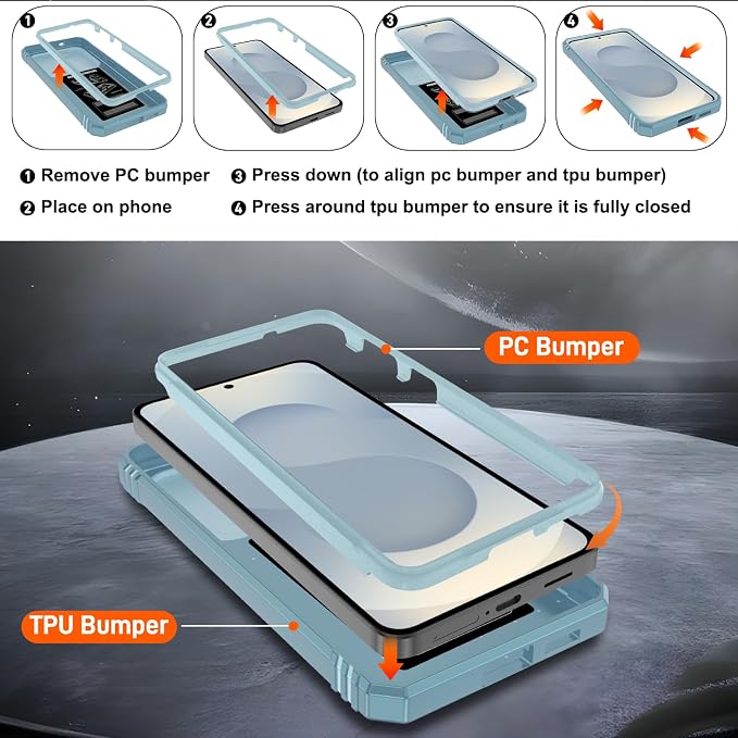 Gritup for Samsung Galaxy S26 Case with Slide Camera Cover | 2*Screen Protector, Build in 360° Rotating Ring Kickstand, Military Grade Protective Cover for Samsung S 26, Green - Image 4