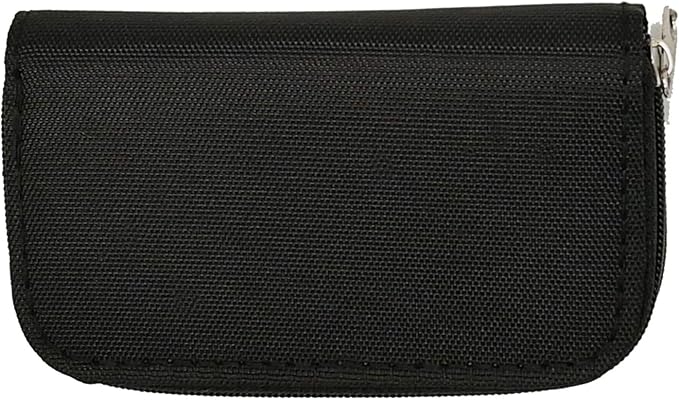 Memory Card Carrying Case - Suitable for Micro SD, Mini SD and 4X CF, Card Holder Bag Wallet for Media Storage Organization (Black) - Image 3