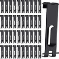 Chumia 50 Pieces Gridwall Hooks Hangers Notch Display Hooks Utility Gridwall Hanging Hooks Accessories for Picture Photo Frame Painting Artworks Panel Office Home Grid Panel (Black) by Chumia