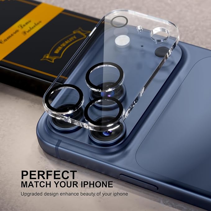 for 6 Pack iPhone 17 Pro Max Camera Lens Protectors, Clear | [Drop Protection] [Case Friendly] [Easy Installation] 9H Tempered Glass Camera Screen Protector Cover Accessories 6.9-inch - Image 5