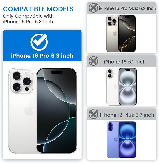 VEGO for iPhone 16 Pro Case with with Privacy Screen Protector and Stand | Slide Camera Cover & Ring Kickstand Military Grade Heavy Duty Protection Cover for iPhone 16 Pro 5G 6.3 Inch - Rose Gold - Image 2