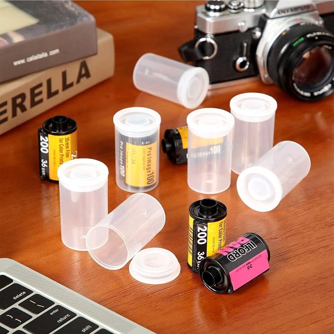 35mm Caliber Plastic Film Canisters-20pc (Clear) - Image 4
