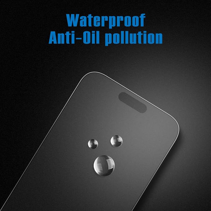 Mothca 2 Pack Matte Glass Screen Protector for iPhone 17 Pro [6.3 inch] + 2 Pack Camera Lens Protector, Anti-Glare & Anti-Fingerprint Tempered Glass (Not Privacy Film) Bubble Free, Smooth as Silk - Image 3