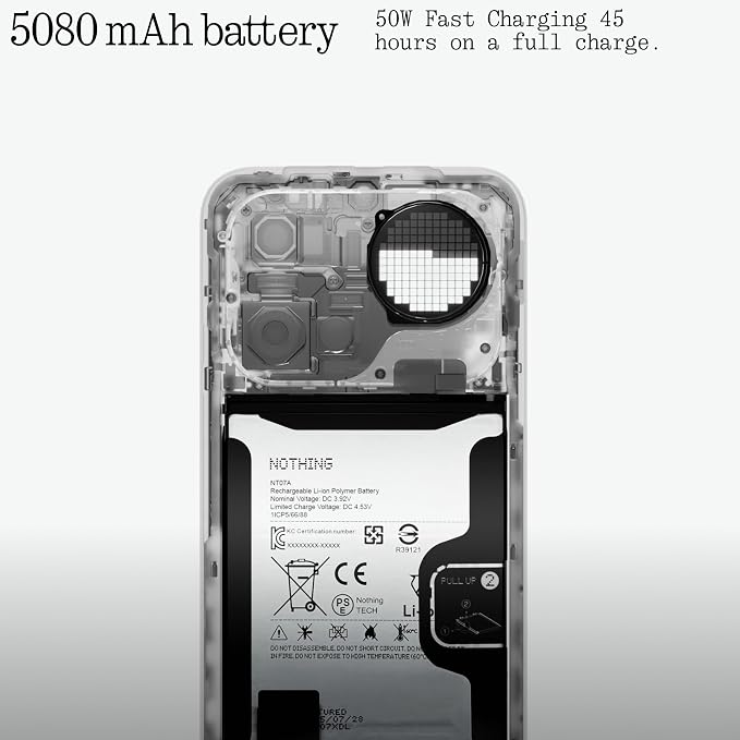 Nothing Phone (4a) Pro Cell Phone 2026 New, Unlocked Android 16 Smartphone, Triple-Lens Camera, AI Photo Edits, 6.83" 144Hz AMOLED Display, 5080mAh Battery, Dual-SIM Glyph Matrix (Black, 12+256GB) - Image 5