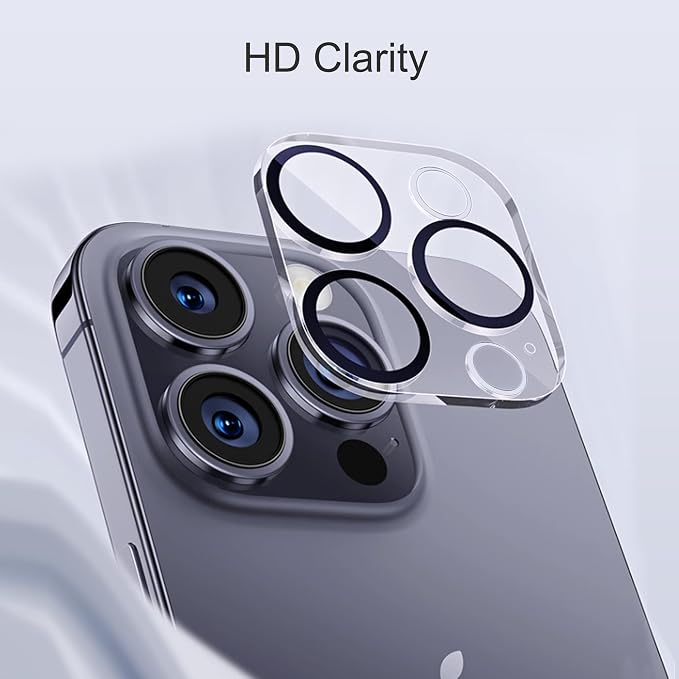 Ailun Screen Protector + Camera Lens Protector for iPhone 15 Pro, 3+3 Pack | 6.1 inch, Installation Frame, Case Friendly, Tempered Glass, HD - Image 4