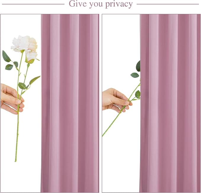 8 Panels Dusty Pink Backdrop Curtain for Wedding Parties Wrinkle Free Pink Photo Curtains Backdrop Drapes Fabric Decoration for Birthday Party Baby Shower 40ft(W) x 10ft(H) - Image 7