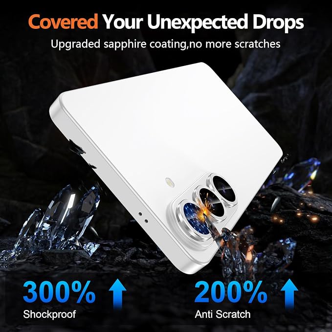 for Samsung Galaxy S26 Camera Lens Protector, Individual Metal Ring Tempered Glass Lens Cover, [Strong Adsorption] Scratch Resistant Ultra-Thin HD Clear Lens Cover, 1 Set-Silvery - Image 5