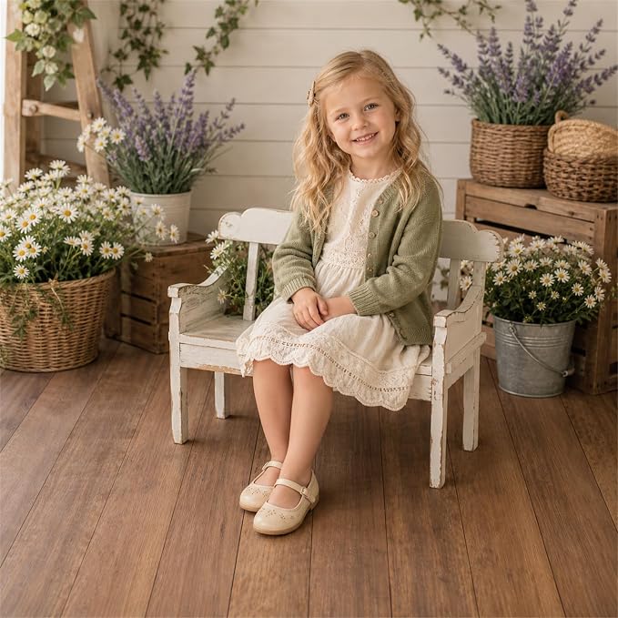 Kate Brown Wood Plank Photography Floor Mat Rubber Photo Studio Backdrop | Warm Natural Timber Texture Non-Slip Floor Drop For Rustic Newborn, Kids, Portrait, Food, Crafts, Product Photography 8x5ft - Image 3
