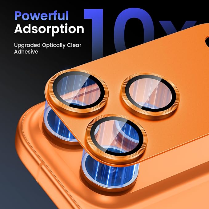Tensea for iPhone 17 Pro Camera Lens Protector | Metal Aluminum Alloy Tempered Glass Cover Camera Screen Protector Accessories, Case Friendly - Image 4
