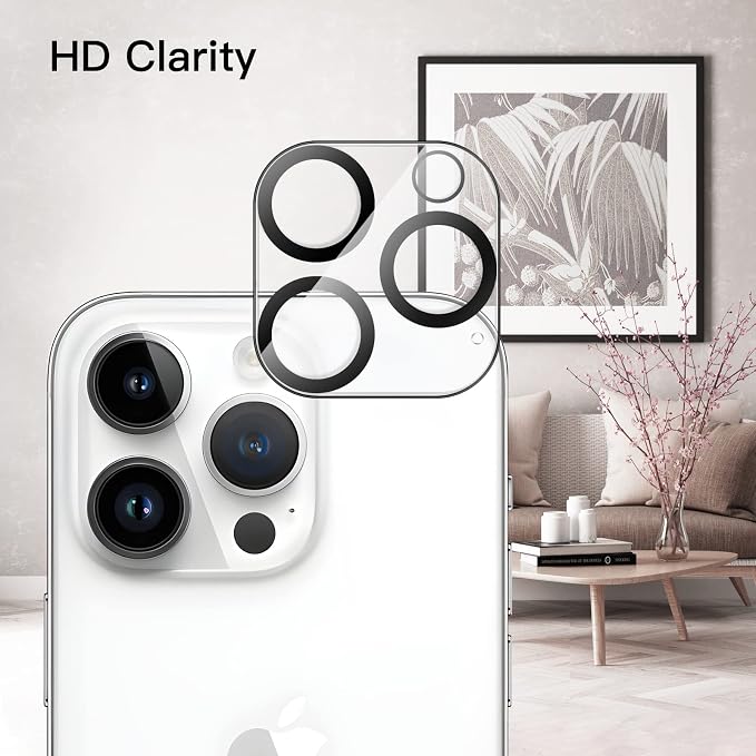 JETech Screen Protector for iPhone 14 Pro, 2+2 Pack | with Camera Lens Protector, 9H Tempered Glass, Full Coverage, HD Clear, Case-Friendly - Image 4